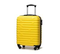 WITTCHEN A-Line II Valigia da Cabina a Mano bagaglio Trolley Valigia da viaggio da imbarco rigida in ABS di Alta qualità e Robusta Giallo Ryanair/Vueling/Iberia Express/Air Europa