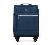 WITTCHEN Cabin Trolley Equipaje de Mano Maleta rodante Maleta Trolley pequeña Asa telescópica de poliéster Cuatro Ruedas giratorias Cerradura de combinación TSA MIRA Line Azul Marino