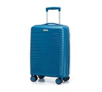WITTCHEN Cabin Trolley Equipaje de Mano Maleta Trolley pequeña de Polipropileno Asa telescópica Cuatro Ruedas giratorias Cerradura de combinación TSA Fuerta Line Azul