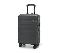 WITTCHEN Cabin Trolley Equipaje de Mano Trolley pequeño Maleta rígida ABS con 4 Ruedas giratorias Cerradura de combinación Asa telescópica Comodo Line Gris Oscuro