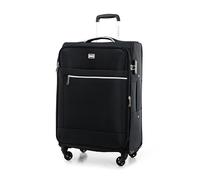 WITTCHEN Cabin Trolley Maleta de Mano Maleta Trolley Pequeña Maleta Trolley Poliéster Asa Telescópica Cuatro Ruedas Giratorias Cerradura de Combinación TSA MIRA Line Negro