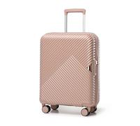WITTCHEN Cabin Trolley Maleta de mano Trolley pequeño Carcasa dura Policarbonato Resistente Cerradura de combinación TSA de 4 ruedas GL Style rosa empolvado