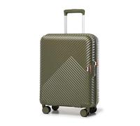WITTCHEN Cabin Trolley Maleta de Mano Trolley pequeño Carcasa rígida Policarbonato Duro 4 Ruedas TSA Cerradura de Doble combinación GL Style Verde Oliva