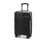 WITTCHEN Comodo Line Maleta pequeña Equipaje de Mano Maleta de Cabina Bolsa de Viaje Equipaje Dura ABS Cerradura TSA Tamaño S Negro