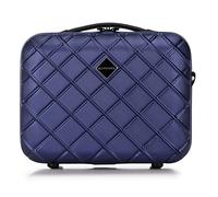 WITTCHEN Maleta de cosméticos Maleta de Viaje Equipaje de Mano Maleta de Cabina Maleta de ABS Cerradura de combinación Classic Line Neceser Azul
