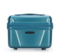 WITTCHEN Maleta de Viaje, Equipaje de Mano, Equipaje de Cabina, Maleta rígida de policarbonato, con 4 Ruedas gemelas, Cerradura de combinación, Mango telescópico Explorer Line, Azul, Kosmetikkoffer,