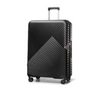 WITTCHEN Maleta Grande Trolley Grande Maleta rígida de policarbonato 4 Ruedas Dobles giratorias Cerradura de combinación TSA Asa telescópica GL Style Negro