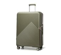 WITTCHEN Maleta Grande Trolley Grande Maleta rígida de policarbonato 4 Ruedas Dobles giratorias Cerradura de combinación TSA Asa telescópica GL Style Verde Oliva