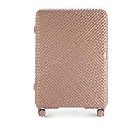 WITTCHEN Maleta Grande Trolley Grande Maleta rígida de policarbonato 4 Ruedas Dobles giratorias Cerradura de combinación TSA Asa telescópica GL Style Rosa empolvado