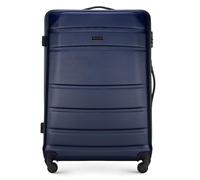WITTCHEN Maleta Trolley Grande Maleta de ABS con 4 Ruedas giratorias Cerradura de combinación Asa telescópica Globe Line Azul Marino Ryanair/Vueling/Iberia/easyJet/Iberia Express