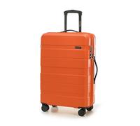 WITTCHEN Maleta Trolley Mediana ABS Rígido Maleta con 4 Ruedas Cerradura de Combinación Mango Telescópico Comodo Line Naranja