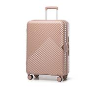 WITTCHEN Maleta Trolley Mediana Carcasa Dura Policarbonato Maleta con 4 Ruedas gemelas giratorias Cerradura de combinación TSA Asa telescópica GL Style Rosa empolvado