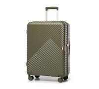 WITTCHEN Maleta Trolley Mediana Carcasa Dura Policarbonato Maleta con 4 Ruedas gemelas giratorias Cerradura de combinación TSA Asa telescópica GL Style Verde Oliva