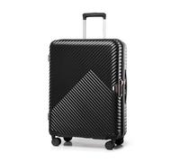 WITTCHEN Maleta Trolley Mediana Carcasa Dura Policarbonato Maleta con 4 Ruedas gemelas giratorias Cerradura de combinación TSA Asa telescópica GL Style Negro