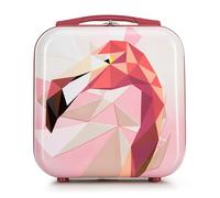 WITTCHEN Neceser de Viaje Estuche de Viaje Equipaje de Mano Maletín de Cabina Maleta ABS con Revestimiento de policarbonato Neceser rígido Young Line Rosa