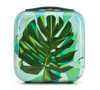 WITTCHEN Neceser de Viaje Estuche de Viaje Equipaje de Mano Maletín de Cabina Maleta ABS con Revestimiento de policarbonato Neceser rígido Young Line Verde-Azul