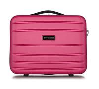WITTCHEN Necessaire da viaggio Custodia per cosmetici Valigia da viaggio Bagaglio a Mano Valigia Cabina Valigia in ABS Borsa da Toilette Rigido Rosa