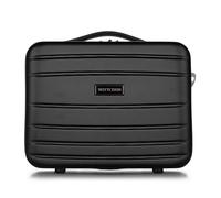 WITTCHEN Necessaire da viaggio Custodia per cosmetici Valigia da viaggio Bagaglio a Mano Cabina Valigia in ABS Borsa da Toilette Rigido Negro Ryanair/Vueling/Iberia/easyJet/Iberia Express