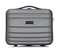 WITTCHEN Necessaire da viaggio Custodia per cosmetici Valigia da viaggio Bagaglio a mano Valigia cabina Valigia in ABS Borsa da toilette Rigido gris