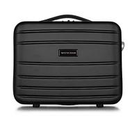 WITTCHEN Necessaire da viaggio Custodia per cosmetici Valigia da viaggio Bagaglio a Mano Valigia Cabina Valigia in ABS Borsa da Toilette Rigido Negro
