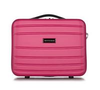 WITTCHEN Necessaire da viaggio Custodia per cosmetici Valigia da viaggio Bagaglio a Mano Cabina Valigia in ABS Borsa da Toilette Rigido Rosa Ryanair/Vueling/Iberia/easyJet/Iberia Express