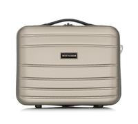 WITTCHEN Necessaire da viaggio Custodia per cosmetici Valigia da viaggio Bagaglio a Mano Valigia Cabina Valigia in ABS Borsa da Toilette Rigido champán