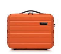 WITTCHEN Necessaire da viaggio Custodia per cosmetici Valigia da viaggio Bagaglio a Mano Valigia Cabina Valigia in ABS Borsa da Toilette Rigido Comodo Line Arancione