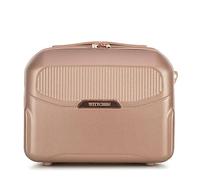 WITTCHEN Necessaire Estuche cosmético de Viaje Bolsa de Viaje Equipaje de Mano Maleta de Cabina Maleta de policarbonato con Correa Ajustable para cosméticos Rosa Descolorido para Mujer
