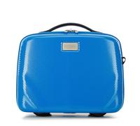 WITTCHEN PC Ultra Light Bolso de Cosméticos Estuche cosmético Bolso de tocador Neceser Fabricado en Policarbonato Manejar Correa elástica para el Hombro Talla XS Azul