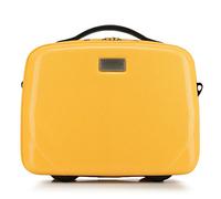 WITTCHEN PC Ultra Light Bolso de Cosméticos Estuche cosmético Bolso de tocador Neceser Fabricado en Policarbonato Manejar Correa elástica para el Hombro Talla XS Amarillo