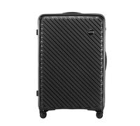 WITTCHEN Raya Line Maleta Grande Equipaje de Viaje Ligero Maleta rígida Polipropileno Cerradura de combinación asa telescópica 4 Ruedas Dobles 360° Talla XL Negro