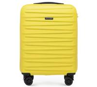 WITTCHEN Skyspeed Line - Maleta de Cabina compacta Fabricada en ABS, diseño Robusto con 4 Ruedas Dobles, Cierre de combinación y asa retráctil - Color Amarillo Llamativo Ryanair/Vueling/Iberia