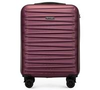 WITTCHEN Skyspeed Line - Maleta de Cabina pequeña y Ligera, Estructura Dura de ABS, Ruedas multidireccionales, Cierre numérico Seguro y Mango Extensible - Tono Burgundy Elegante Ryanair/Vueling/Iberia