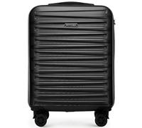 WITTCHEN Skyspeed Line - Maleta de Cabina rígida con 4 Ruedas giratorias, Carcasa de ABS ultrarresistente, asa telescópica y Cerradura de combinación - Color Negro clásico Ryanair/Vueling/Iberia