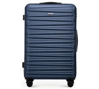 WITTCHEN Skyspeed Line Maleta Grande Maleta rígida ABS Maleta Grande Trolley para facturación Maleta de Viaje Cerradura de combinación Asa telescópica 4 Ruedas Azul Marino Ryanair/Vueling/Iberia