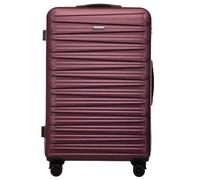 WITTCHEN Skyspeed Line Maleta Grande Maleta rígida ABS Maleta Grande Trolley Trolley para facturación Maleta de Viaje Cerradura de combinación Asa telescópica 4 Ruedas Granate Ryanair/Vueling/Iberia