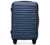 WITTCHEN Skyspeed Line Maleta Mediana rígida ABS con Ruedas Trolley de Viaje Cerradura de combinación Asa telescópica 4 Ruedas Azul Marino Ryanair/Vueling/Iberia/easyJet/Iberia Express