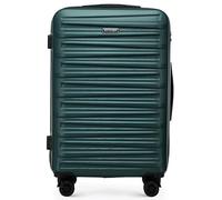 WITTCHEN Skyspeed Line Maleta Mediana rígida ABS con Ruedas Trolley de Viaje Cerradura de combinación Asa telescópica 4 Ruedas Verde Ryanair/Vueling/Iberia/easyJet/Iberia Express