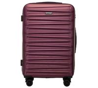 WITTCHEN Skyspeed Line Maleta Mediana rígida ABS con Ruedas Trolley de Viaje Cerradura de combinación Asa telescópica 4 Ruedas Granate Ryanair/Vueling/Iberia/easyJet/Iberia Express