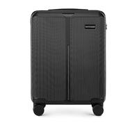WITTCHEN Stripes Line Maleta de Cabina 55 × 39 × 20 cm (M), 36l, Carcasa rígida ABS, 4 Ruedas giratorias 360° y candado de combinación | Mala de viagem cabine - Ryanair/Vueling/Iberia - Color: Negro
