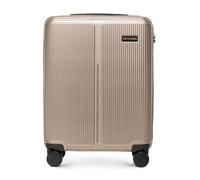 WITTCHEN Stripes Line Maleta de Cabina 55 × 39 × 20 cm (M), 36l, Carcasa rígida ABS, 4 Ruedas giratorias 360° y candado de combinación | Mala de viagem cabine - Ryanair/Vueling/Iberia - Color: Dorado