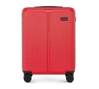 WITTCHEN Stripes Line Maleta de Cabina 55 × 39 × 20 cm (M), 36l, Carcasa rígida ABS, 4 Ruedas giratorias 360° y candado de combinación | Mala de viagem cabine - Ryanair/Vueling/Iberia - Color: Rojo