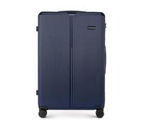 WITTCHEN Stripes Line Maleta grande (XL) | 76,5 × 50 × 29 cm, 96l, carcasa rígida ABS, 4 ruedas giratorias 360° y candado de combinación | Trolley grande tamaño XL - Ryanair/Vueling Color: Azul marino