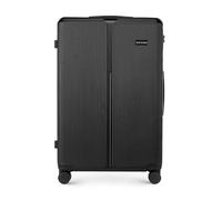 WITTCHEN Stripes Line Maleta Grande (XL) | 76,5 × 50 × 29 cm, 96l, Carcasa rígida ABS, 4 Ruedas giratorias 360° y candado de combinación | Trolley Grande tamaño XL - Ryanair/Vueling - Color: Negro