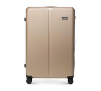 WITTCHEN Stripes Line Maleta Grande (XL) | 76,5 × 50 × 29 cm, 96l, Carcasa rígida ABS, 4 Ruedas giratorias 360° y candado de combinación | Trolley Grande tamaño XL - Ryanair/Vueling - Color: Dorado