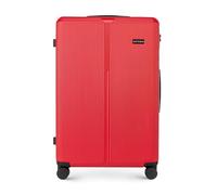 WITTCHEN Stripes Line Maleta Grande (XL) | 76,5 × 50 × 29 cm, 96l, Carcasa rígida ABS, 4 Ruedas giratorias 360° y candado de combinación | Trolley Grande tamaño XL - Ryanair/Vueling - Color: Rojo