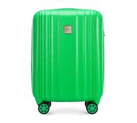 WITTCHEN ULTIMO Line | 55x39x20 cm | Equipaje de Cabina Maleta pequeña de Mano | Equipaje Ligero Policarbonato Cerradura TSA Asa telescópica 4 Ruedas giratorias | Asa de Transporte | Verde