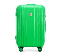 WITTCHEN ULTIMO Line | 67x44x26 cm | Maleta Mediana Bolsa de Viaje | Equipaje Ligero Policarbonato Cerradura TSA Asa telescópica 4 Ruedas giratorias | Asa de Transporte | Verde