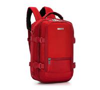 WITTCHEN Urban | mochila de cabina | cartera para portátil | mochila de viaje 2 en 1 | bolsillo trasero con protección RFID | compatible con Wizz Air, LOT, Ryanair | 40 × 25 × 20 cm | color: bordeaux