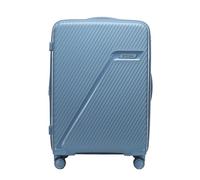 WITTCHEN Win Line Maleta Mediana Equipaje de Viaje Ligero Maleta rígida Polipropileno Cerradura de combinación asa telescópica 4 Ruedas Dobles 360° Talla L Azul